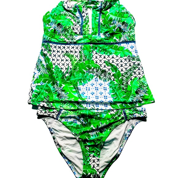 Nanette Lepore Swim NWT Palm Patchwork Bikini 12 - Picture 5 of 16